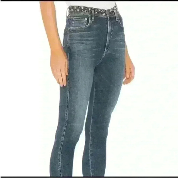 AGOLDE “Roxanne Super Hi Rise Skinny"
Studded Jeans Size 26 Excellent Condition! - Picture 4 of 10